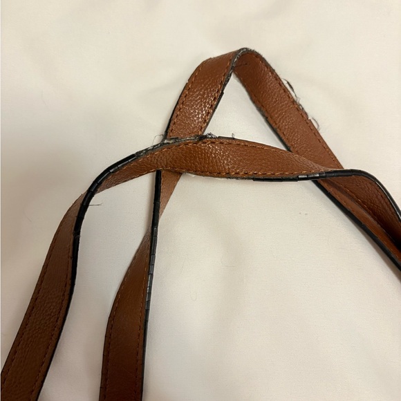 Calvin Klein Tan Leather Tote with Chain Straps - Picture 5 of 6